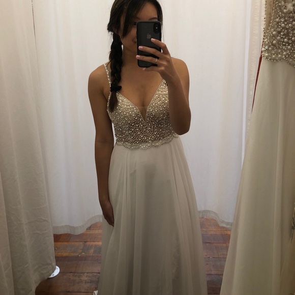 ❤️SOLD❤️ Lulus True Love White Beaded Maxi Dress - Picture 4 of 4